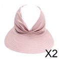 thumbnail image 1 of Sombrero de visera de verano,viseras para el sol sombrero de verano para mujer tapa hueca al aire libre,Sombrero de verano para mujer Gorra elástica con viseras para el sol,Playa Camping Sol, 1 of 8