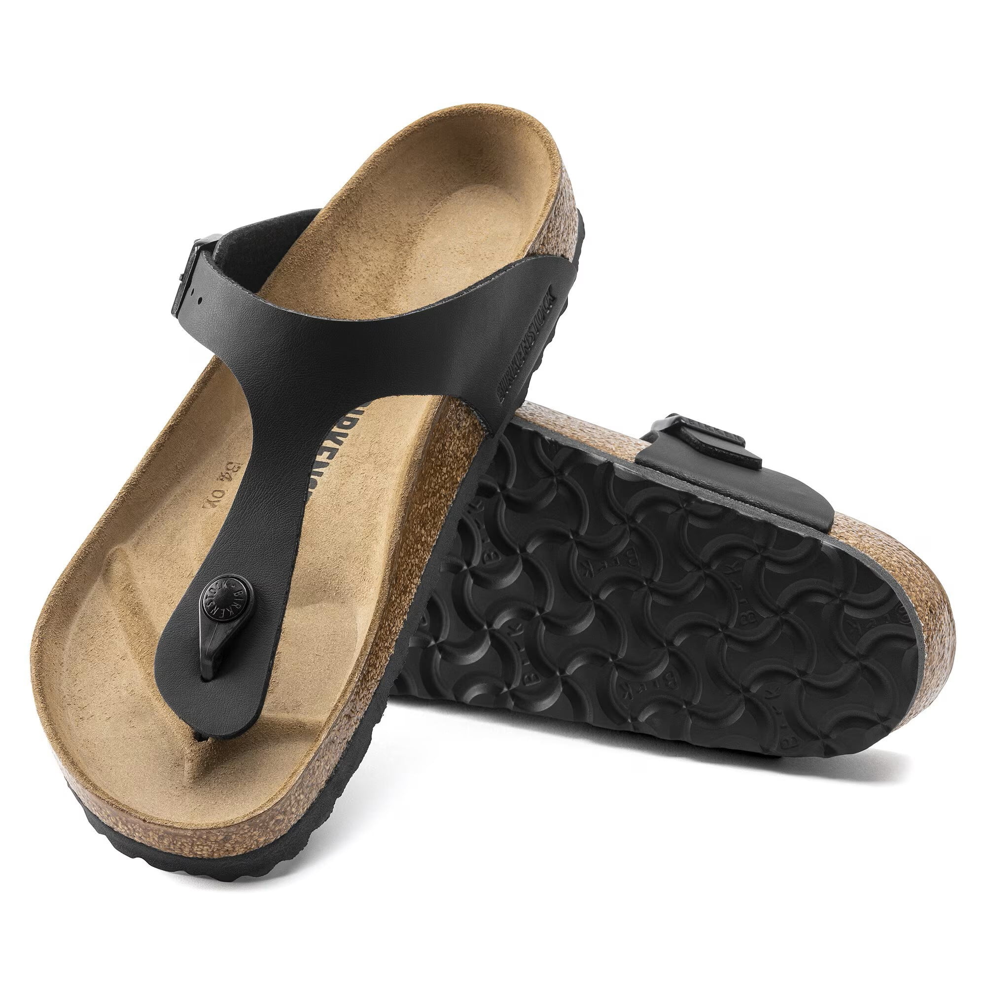 BIRKENSTOCK Gizeh Birko-Flor Black Birko-Flor 37 (US Women's 6-6.5) Regular