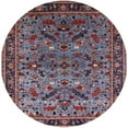 thumbnail image 1 of Ahgly Company Indoor Round Mid-Century Modern Dark Gray Oriental Area Rugs, 4' Round, 1 of 6