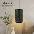thumbnail image 4 of Pantalla De Lámpara Moderna, Ahuecada E27, Mano De Obra Fina, Instalación Inmersiva, Pantalla De Lámpara Moderna De Metal Decorativa Para Dormitorio, 4 of 7