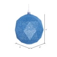thumbnail image 2 of Vickerman 4.75" Baby Blue Geometric Ball Ornament Featuring a Glitter Finish. Comes 4 per bag, 2 of 2
