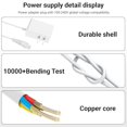 thumbnail image 4 of Cargador de aspiradora compatible con Black+Decker BHFEA520J BHFEA420J POWERSERIES+, aspiradora de mano inalámbrica de 23 V, cable de alimentación de 1,8 m y 5,9 pies, adaptador de CA y cable de carg, 4 of 5