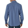 thumbnail image 4 of Wrangler Men's Long Sleeve 2 Pocket Plaid Woven Western Shirt, 4 of 5