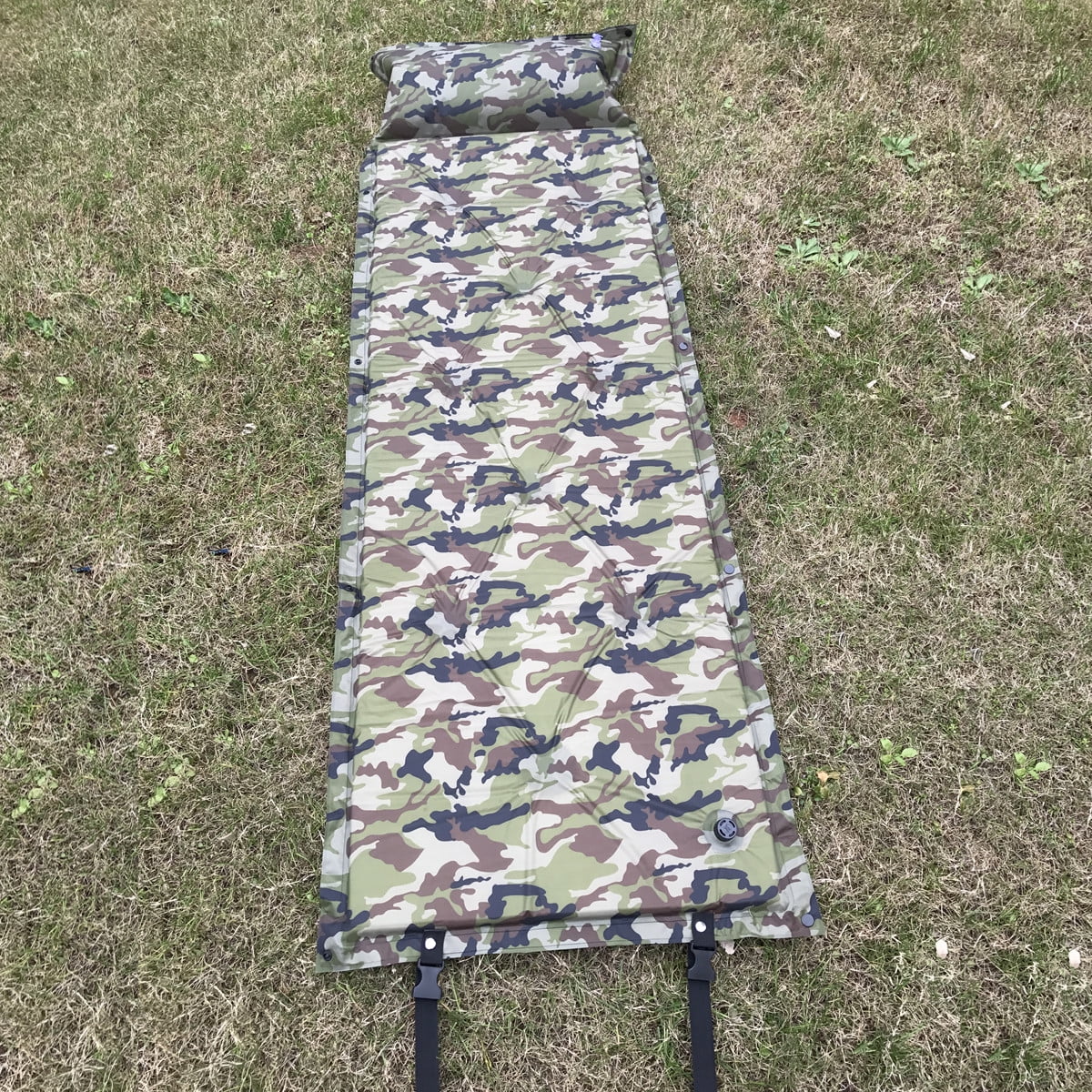 Camping Self Inflating Sleeping Pad with Attached Pillow Lightweight