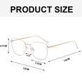 thumbnail image 2 of Blue light blocking computer glasses personalized cat's eye clear lens glasses frame, 2 of 5