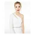 thumbnail image 3 of CITY STUDIO Womens White Long Sleeve Wide Leg Party Jumpsuit Juniors Size: 3, 3 of 4