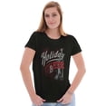 thumbnail image 4 of Christmas Cheer and Drinking Beer Womens Slim Fit Graphic Tee Brisco Brands S, 4 of 5