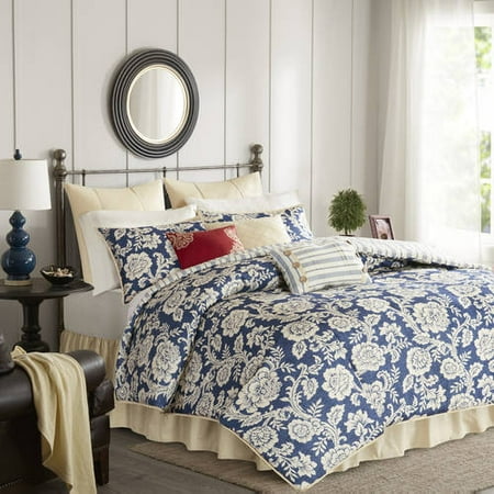 Home Essence Rose Cotton Twill Reversible Comforter Set