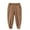 Khaki, variant on CAICJ98 Kids Unisex Soft Brushed Fleece Casual Pull On Jogger Sweatpants with Pockets Pants for Kids Boys Girls (Khaki,5-6 Years)
