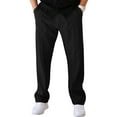 thumbnail image 1 of FOCUSNORM Men's Tapered Joggers Lightweight Drawstring Elastic Waist Solid Color Athletic Workout Pants Trousers, 1 of 9
