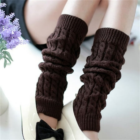 

JETTINGBUY Womens Winter Knit Crochet Knitted Leg Warmers Legging Boot Cover Hot Fashion