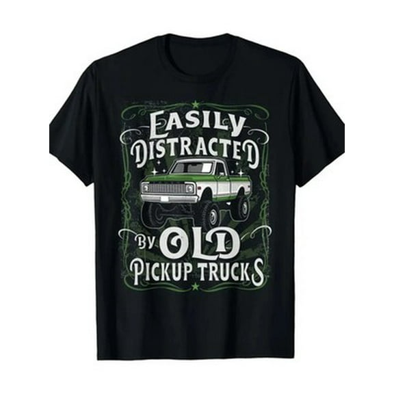 Velto Hot Stylish Old Pickup Trucks Print for Men Women Couple Fashion T-Shirt, Street All Size S-5XL