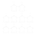 thumbnail image 4 of GROWTH TANK 10 Pcs Cintres de Maillot de Bain Présentoir de Lingerie pour Robe Collection Spectacle Séchage A, 4 of 9