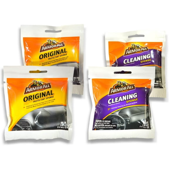 Armor All Cleaning Sponge Set, Automotive Cleaners, 1 lb, 4 Pieces