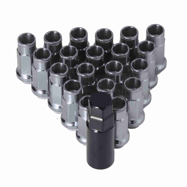 Tuercas De Seguridad, 20 Piezas De Tuerca De Rueda De Metal Resistente A La Oxidación M12x1.25 Para Automóvil