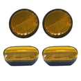 thumbnail image 4 of Reflector de motocicleta de 4 piezas de repuesto premium, advertencia reflectante Estilo D Amarillo, 4 of 9
