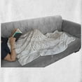 thumbnail image 6 of Brown Mandala Soft Flannel Fleece Blanket, Pointillist Style Artwork of Lace Inspired Mandala Print with Dots Print, Cozy Plush for Indoor and Outdoor Use, 60" x 80", White and Brown, by Ambesonne, 6 of 6