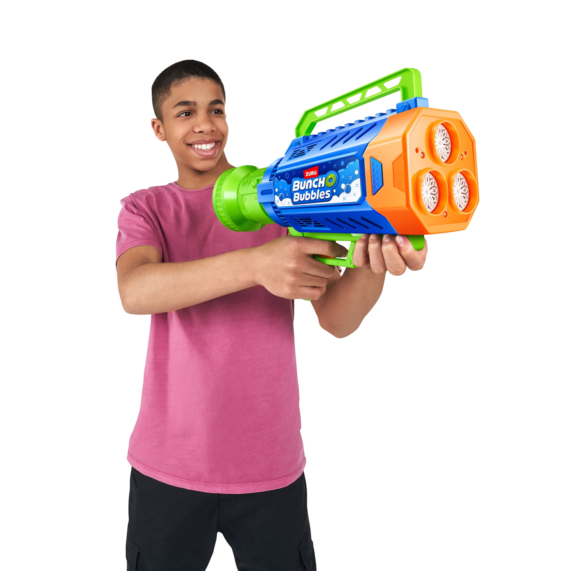 Bunch O Bubbles Motorized Mega Bubble Blaster by ZURU, Bubble Machine with Built-in Solution