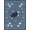 Blue, Pattern 4, variant on ODIKA Animals Turtle Starfish Nautical Ocean Border Motif Scattered Non-Slip Chair-Friendly for Home Office, Gaming Room, Under Desk