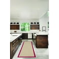 thumbnail image 2 of Linon Home Décor Athena Area Rug or Runner Collection, Natural and Red, 2.5' x 8', 2 of 3