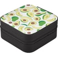 thumbnail image 3 of Coolnut Fresh Avocado Travel Jewelry Box Small Portable Jewelry Case for Ring Earring Necklace Jewellery Organizer Storage for Women Girls Women Gifts, 3 of 7