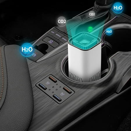 

TWCTUWEN USB Powered Car Air Purifier Small Air Cleaner For Office Desktop With One Key Sleep Mode Improve Air Quality And Odor Corner Hot Tub 2-3 Person