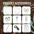 thumbnail image 3 of SnugNiture 2-Pack 4x2x1.5 ft Galvanized Raised Garden Bed, Outdoor Metal Planter Box for Vegetables, White, 3 of 12
