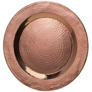 Sertodo Copper, Thessaly Round Platter, Hand Hammered 100% Pure Copper, 14 inch diameter