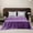 Purple#3255, variant on Violete Satin Bed Sheet Solid Color, 170x230cm, Soft Silk-Like Polyester, Washable Ease-Care Fabric, Right Angle Layout, Single Piece Bedding in Multiple Colors