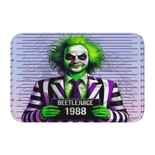 Alfombrilla de baño Beetlejuice, alfombrilla de cocina antideslizante, alfombra de baño, felpudo de entrada para niños, niñas, dormitorio infantil, decoración del hogar, alfombras de interior de 23,6