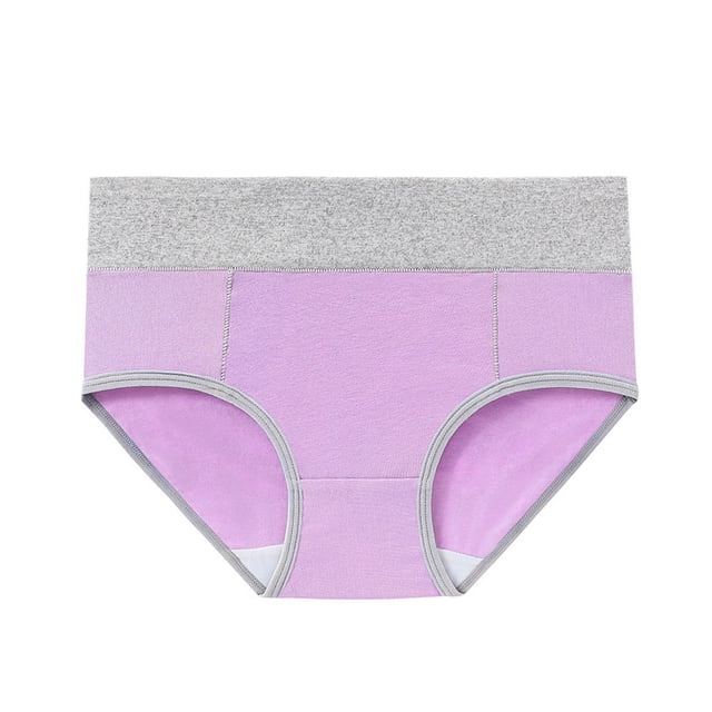 B91xZ Culotte String pour Femmes en Coton, Couleur Unie, Hipster, Violet m