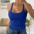 thumbnail image 2 of beishanbush Clothing 2025 Camisoles & Tanks Under $10 Women Plus Size Fashion Sleeveless Tops Slim Fit Vest SummerTank Top Casual Tops, 2 of 6