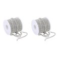 thumbnail image 2 of relayinert Elegant Crystal 10 Yard Rhinestone Close Chain Clear Trim Sewing Craft Silver 10m 2Set, 2 of 6
