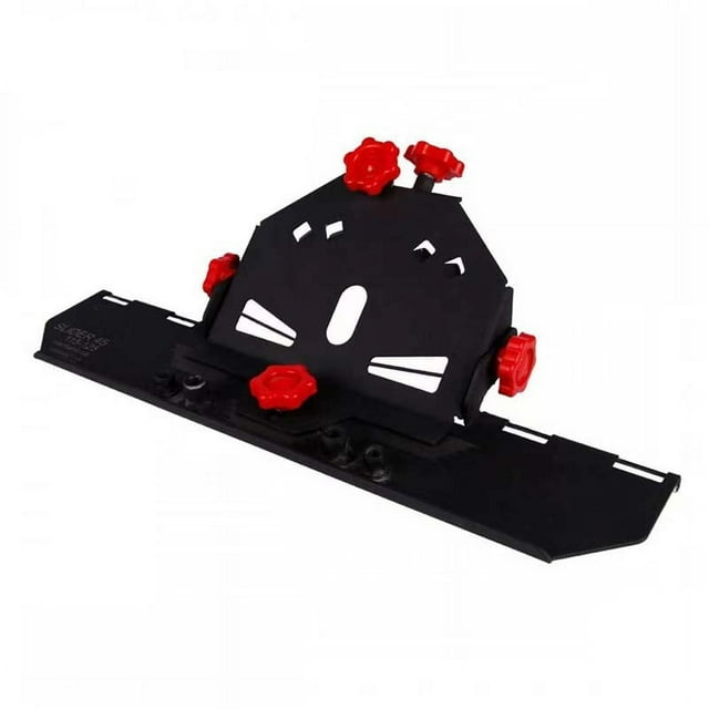 Graflsoa Portable Aluminum Alloy Tile Chamfering Tool for 115/125 Angle Grinders - 45° Bevel Cutter with Anti-Slip Base & Red Knob, Multi-Functional Edge Trimming Frame, Dust-Free Operation