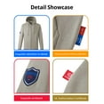 thumbnail image 3 of UNIFU FR Shirts for Men Flame Resistant Zipper 12OZ Heavy Weight Long Sleeve Fleece 100% C NFPA2112/CAT2 Hooded Sweatshirt, 3 of 7