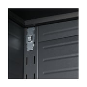 Seville Classics UltraHD 2-Piece Heavy Duty Mega Solid Steel Metal 2-Door Lockable Stacker Wall Storage Cabinet Set , 30 W x 18 D x 90.5 H, Graphite
