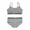 Gray, variant on Gyratedream Two Sets Of Underwear Bra Panties For Big Girls And Teenage Girls Free Size