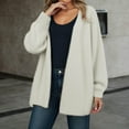 thumbnail image 5 of Gyexs Women Open Front Cardigans Trendy Fall Long Sleeve Drop Shoulder Soft Knit Slouchy Sweater Winter Outerwear 2025 (White, Size One Size), 5 of 7