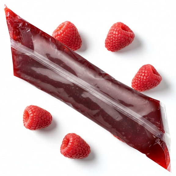 Red Raspberry Pie Filling, EZ Squeeze Pak 2 Pound Bag, Pack of 1, Pie, Pastry & Cake Filling, Hampton Distribution