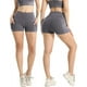 thumbnail image 4 of 4 pantalones cortos de licra con bolsillos para mujer, de cintura alta, para yoga y entrenamiento., 4 of 5