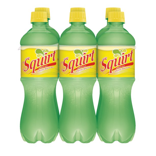 Squirt Citrus Soda, .5 L bottles, 6 pack
