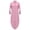 Pink, variant on Busydd Womens Summer Button Dresses Flowy Long Sleeve Shirt Dress V Neck Solid Color Maxi Dress Casual Soft Slit Sundress with Pockets Plus Size S-5XL