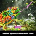 thumbnail image 3 of Set de bloques de construcción OQMI Chameleon w/ Flowers 1232PCS, 3 of 6