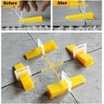 thumbnail image 5 of Juego de 200 clips niveladores de baldosas para instalaciones, precisión de 0,3 mm, ideal para kits de baldosas, 5 of 5