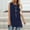 Navy, variant on Loose Tank Tops For Women Sevevn Women Tank Summer Solid Color Round-Neck Sleeveless Casual Tunic Blouse