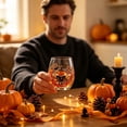 thumbnail image 5 of Patterned Clear Stemless Tumblers, Curved Ergonomic Drinking Glasses, Fall Themed Beverage Glassware for Cocktails, Iced Coffee and Daily Table Use, 5 of 6
