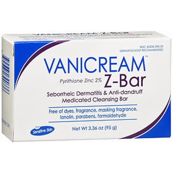 Vanicream Z-Bar medicated cleansing bar for sensitive skin 3.36oz