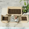 thumbnail image 5 of Indoor Outdoor 3 Piece Tufted Wicker Settee Cushions for Large Wicker Sets ,Outdoor Loveseat & U-Shaped Seat Cushions Weather Resistant (2- 22"x22" 1- 44"x22"), 3 Piece Set, 5 of 8