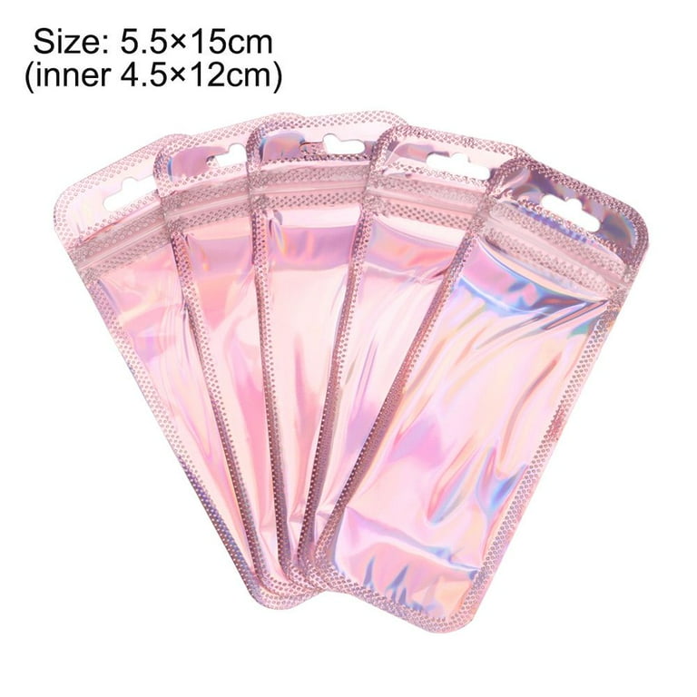 50pcs Transparent Small Ziplock Plastic Bags Jewelry Gift Reclosable  Storage Bag Packaging Clear PVC Self Sealing Pouches