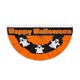 thumbnail image 1 of Bandera Happy Halloween en forma de media abanico, 45 x 90 cm, poliéster, 1 of 2